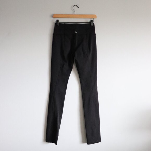 Lululemon Women's Black Sz 4 High Rise Skinny Active Stretch Pull On Leggings - Picture 2 of 9